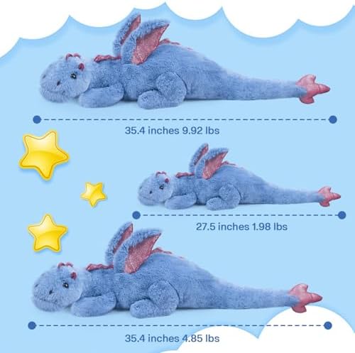 Blue Soft Dragon Plush Toy 2Lbs 275