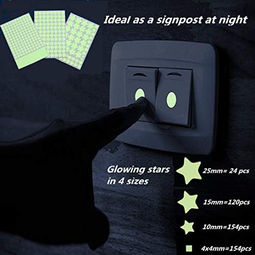 Aooyaoo Glow in The Dark Stars Wall Stickers