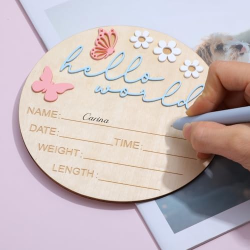 Hello World Newborn Welcome Sign 1