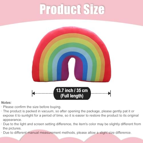 Rainbow Pillow Plush Decorative Cushion Toy