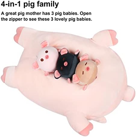 Pig Stuffed Animal Mommy 196 with 3 Plushies