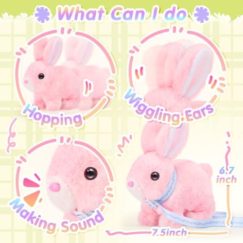 Tagitary Plush Walking Bunny with Sounds