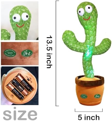Dancing Talking Cactus Toy with LED