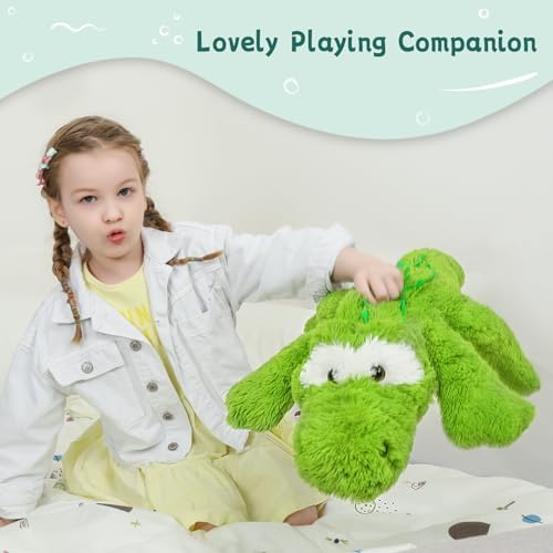 Tezituor 28 Inch Alligator Plush Pillow