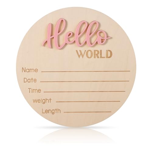 Hello World Newborn Welcome Sign