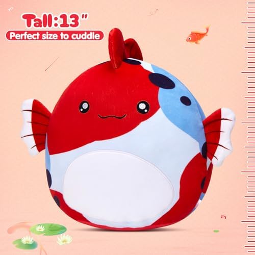 Glow Guards 13-Inch Koi Fish Plush Pillow