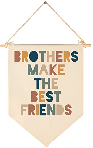Brothers Make Best Friends Pennant Flag Decor