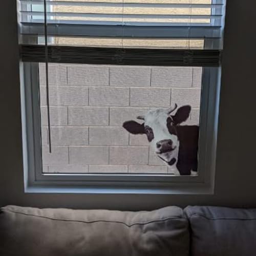 Cute Cow Window Decals for Farmhouse Decor