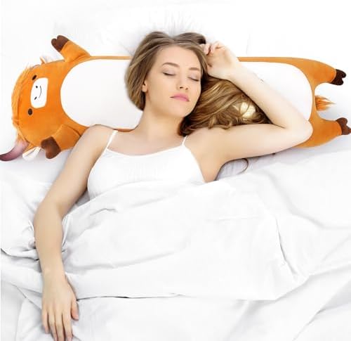 Large Highland Cow Plush Pillow