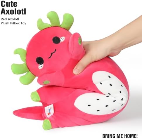 PEACH CAT Long Dragon Fruit Axolotl Plush Pillow