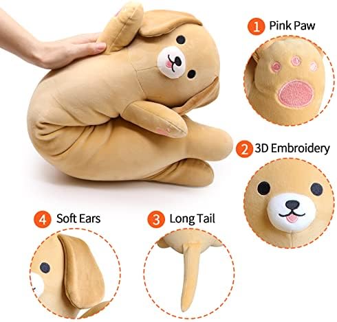 Long Labrador Plush Body Pillow for Kids