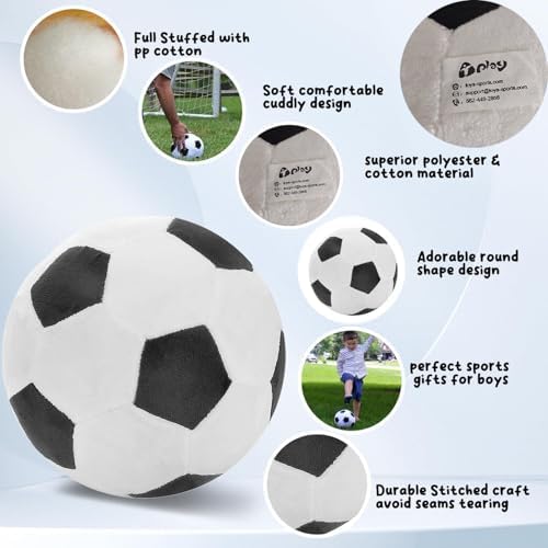T Play Soccer Ball Plush Throw Pillow Toy
