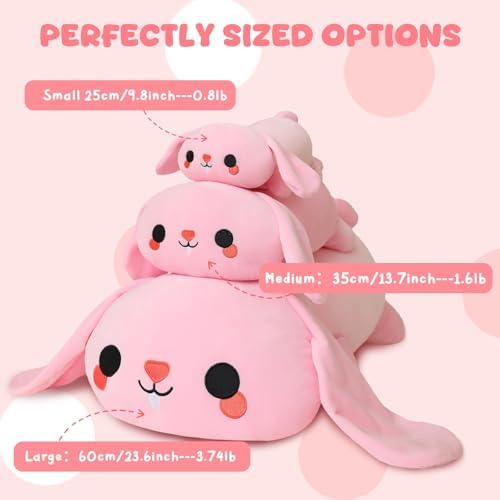 Weighted Bunny Plush Toy for Snuggling and Relaxation