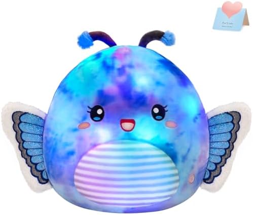 Houwsbaby 12 Inch LED Butterfly Plush Pillow