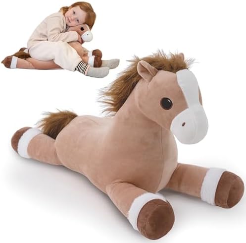 Jrystar Weighted Horse Plush Pillow 1