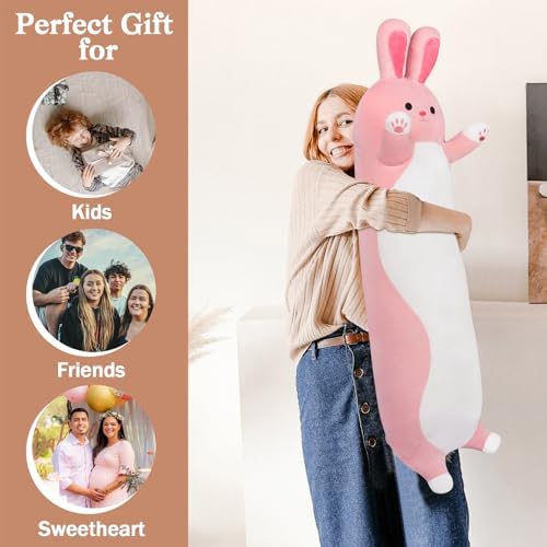 Sprinqdawin Long Rabbit Plush Pillow