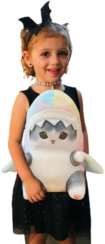 Kawaii Shark Cat Plush Pillow Toy 9 Inch 1