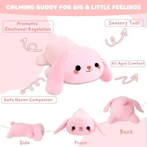 Weighted Bunny Plush Toy for Snuggling and Relaxation