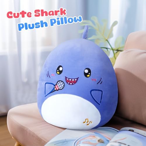 Glow Guards 12 Inch Shark Plush Pillow
