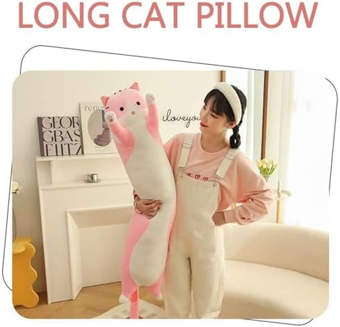 Somao Long Cat Plush Pillow for Kids