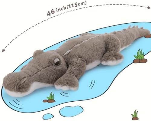 MorisMos 46 Inch Giant Alligator Plush