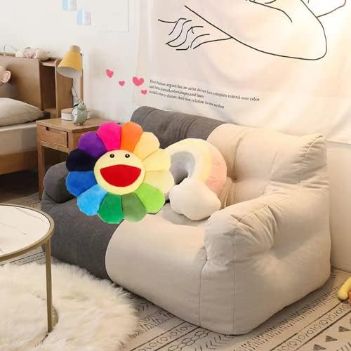 17 Inch Sunflower Plush Pillow with Smile Face