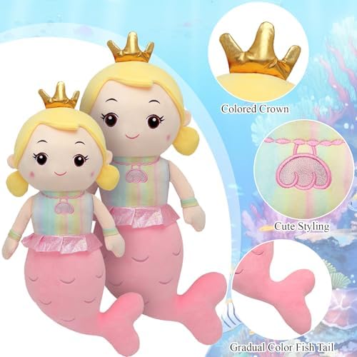 Mermaid Plush Pillow Toy for Girls Kids