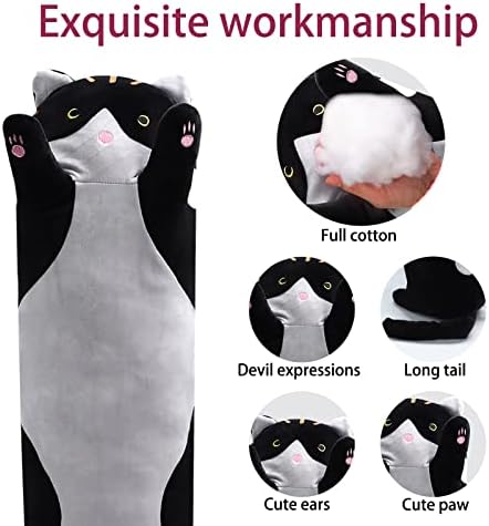 Wuyu Plush Cat Pillow Soft Hugging Toy