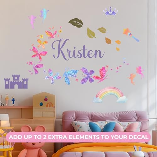 Personalized Name Wall Decals for Girls Bedroom 1