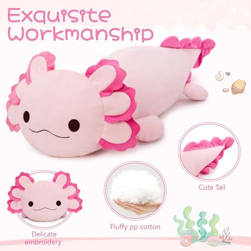 MaoGoLan 47 Inch Giant Axolotl Plush Pillow