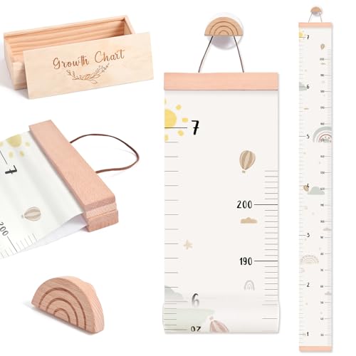 Growth Chart for Wall with Keepsake Box and Hook