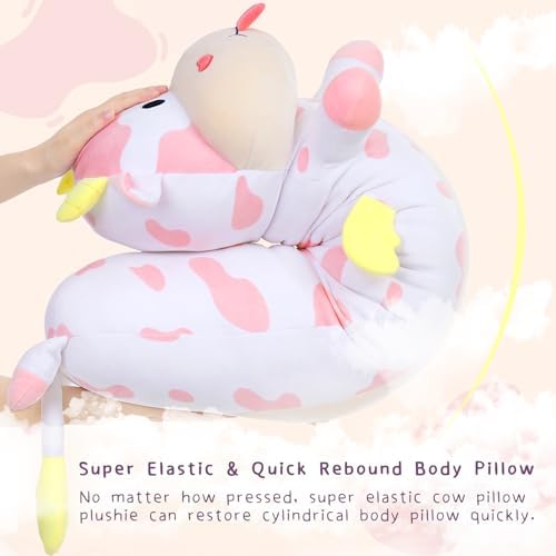 MorisMos Glow in the Dark Cow Pillow