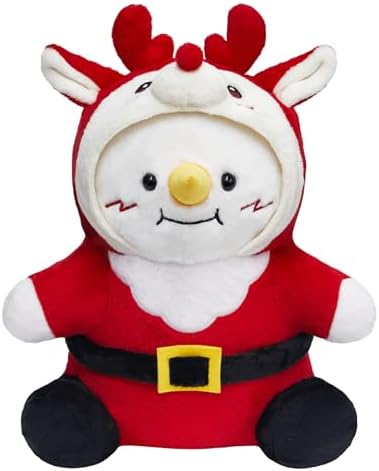 OLAOLA Christmas Reindeer Snowman Plush Pillow