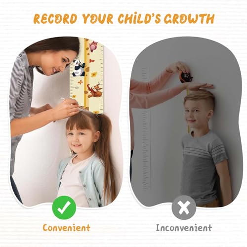 Woodemon Custom Name Growth Chart Wall