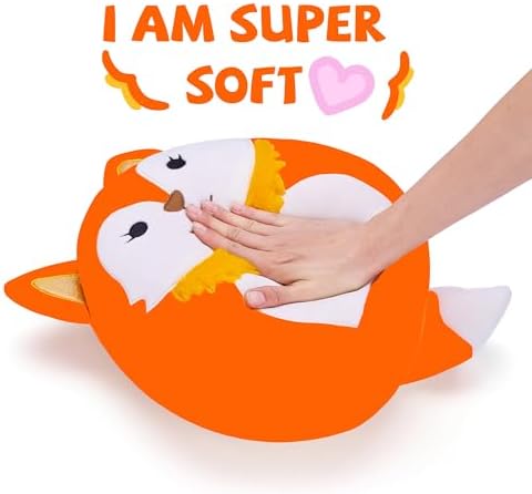 Large Fox Plush Pillow Stuffed Animal Toy