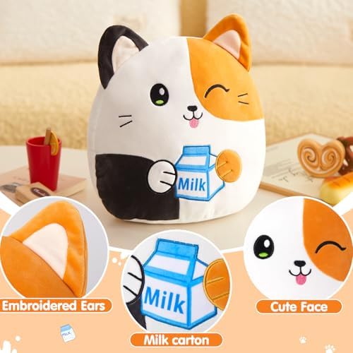12 Inch Plush Cat Pillow Toy for Kids and Adults