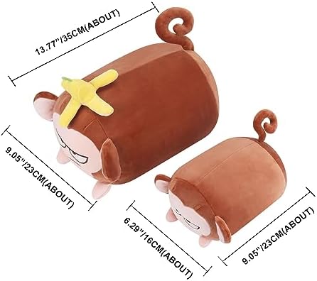 Achwishap Monkey Plush Throw Pillow