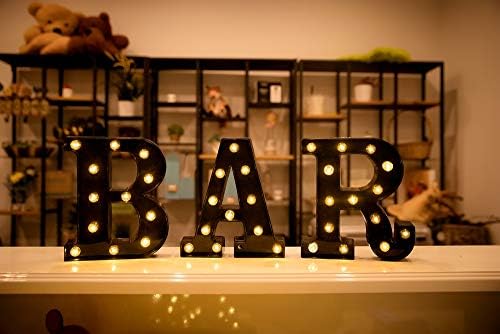 Foaky Black LED Marquee Number Light Sign 1