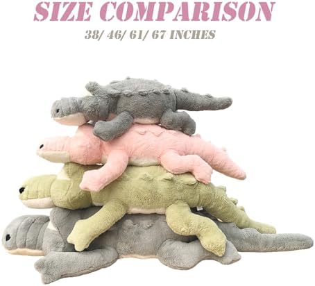 Hofun4U Alligator Plush Pillow 67 Inch