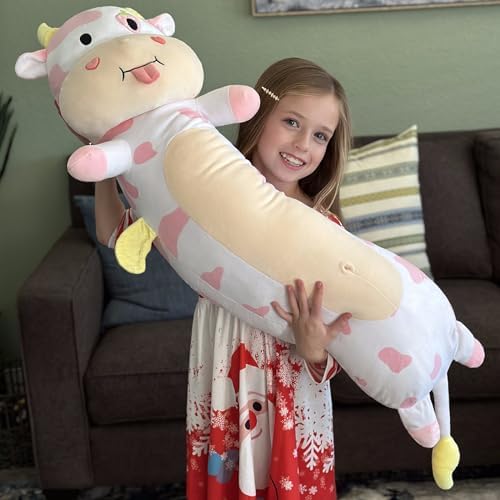 MorisMos Glow in the Dark Cow Pillow