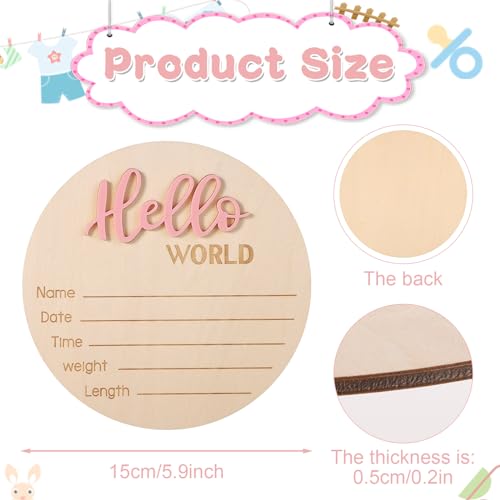 Hello World Newborn Welcome Sign