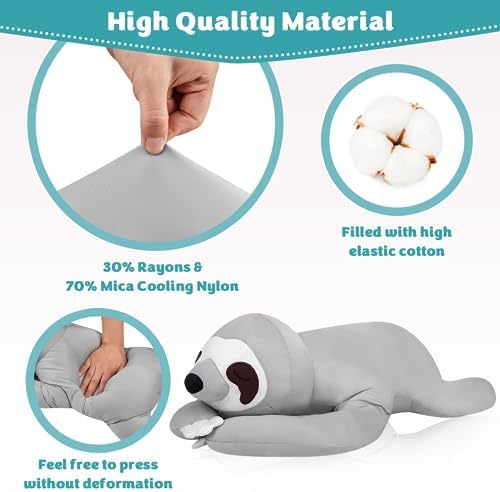 My OLi 24 Inch Sloth Cooling Plush Pillow