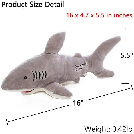 Stuffed Shark Plush Toy 16 Inches
