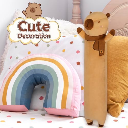 JEROKUMI 18inch Capybara Plush Pillow