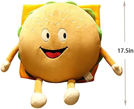 GUDVES Hamburger Plush Pillow Toy