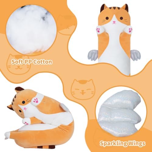 Yeqivo Cute Cat Plush Pillow 50cm