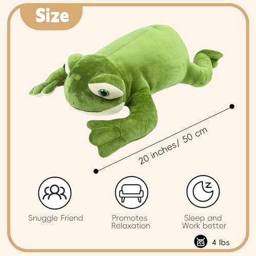 Frog Weighted Plush Pillow 4 lbs Comfort Toy