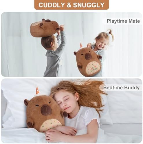 Capybara Plush Pillow for Cuddling and Relaxation