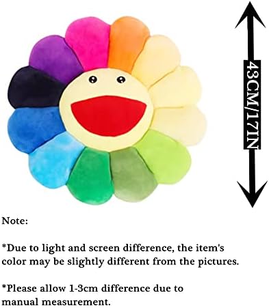 17 Inch Sunflower Plush Pillow with Smile Face