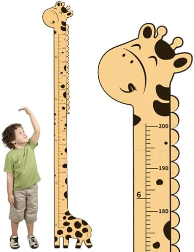 Wooden Growth Chart with Giraffe Design